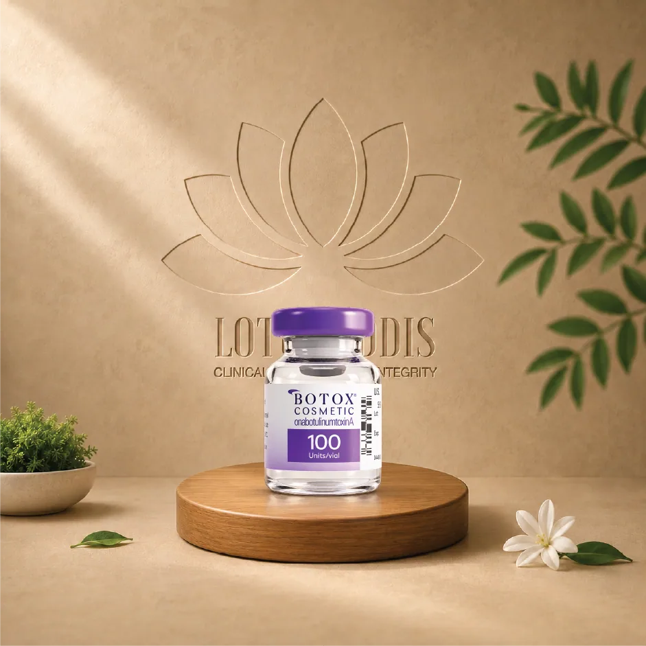 Botulinum Toxin — sourced product on the Lotus Addis pedestal